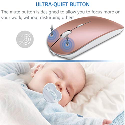 Bluetooth Wireless Charger Computer Mouse for iPhone iPad MacBook Air Mac Pro Laptop Ipad Pad PC