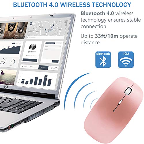 Bluetooth Wireless Charger Computer Mouse for iPhone iPad MacBook Air Mac Pro Laptop Ipad Pad PC
